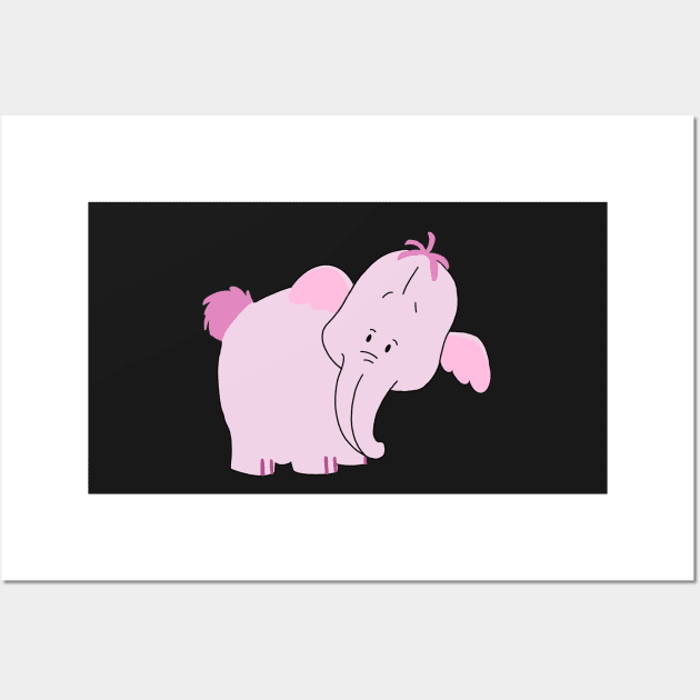 A Shy Elephant Wall Art by maliarosburg